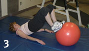 Swiss Ball Leg Curl step 1