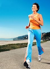 woman jogging