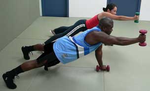 lifting weights